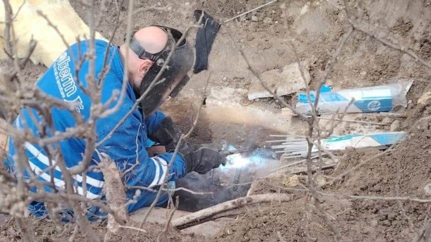 Punct termic Colterm în reparații; intervenție la rețeaua de termoficare din Timișoara pentru remedierea unor defecțiuni.