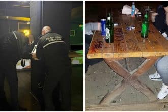Echipaj al Poliției Locale Timișoara în misiune de control pentru respectarea orelor de liniște în cartierele orașului.