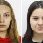 Fotografii de identificare ale celor două minore, Andreea Iasmina Văduva și Denisa Nicoleta Moise, dispărute în Deva.
