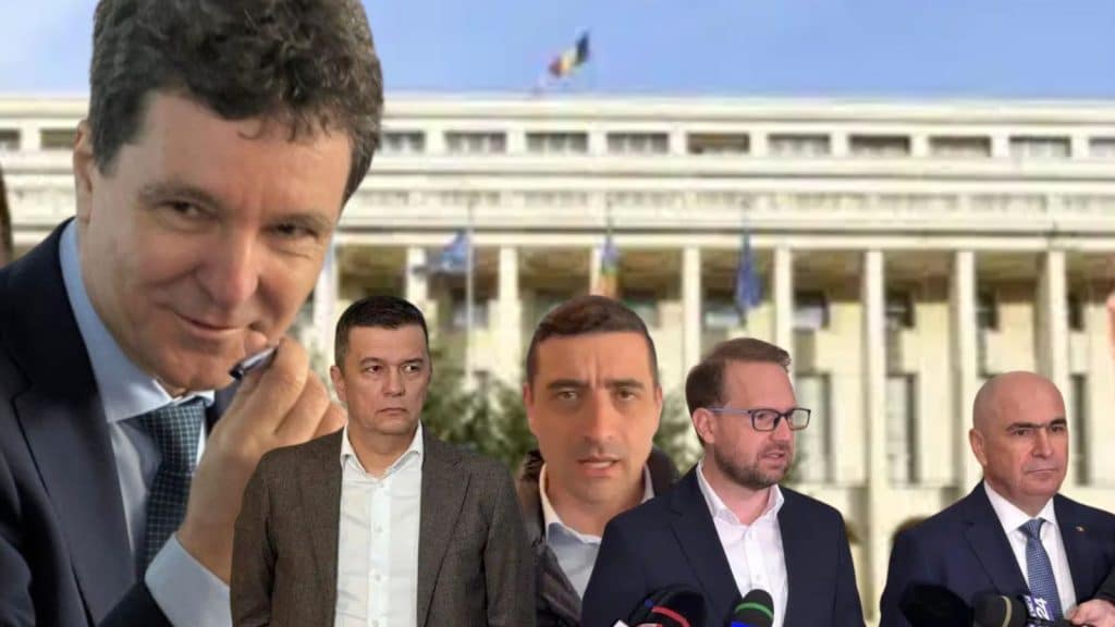 Președintele Nicușor Dan primind delegațiile partidelor parlamentare în sala de consultări de la Palatul Cotroceni.