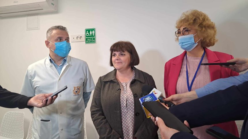 Noua clădire a Clinicii ORL de la Spitalul Municipal Timișoara, realizată cu fonduri europene, dotată cu cabinete moderne.