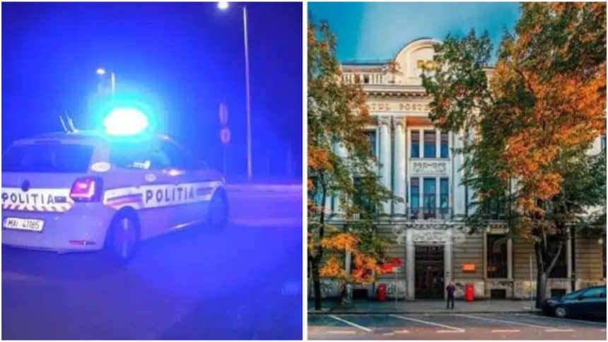 Sediul Oficiului Poștal 1 din Timișoara, unde o angajată este acuzată de procurori că a oferit hoților pontul pentru jaful de 10 milioane de lei.
