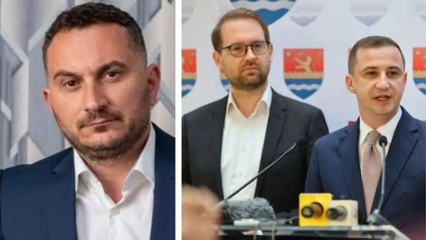 „Ionut Gaita, presedintele PNL Timisoara, criticand orgoliile politice si sustinand proiectul trenului metropolitan Banat Metropolitan Express.”