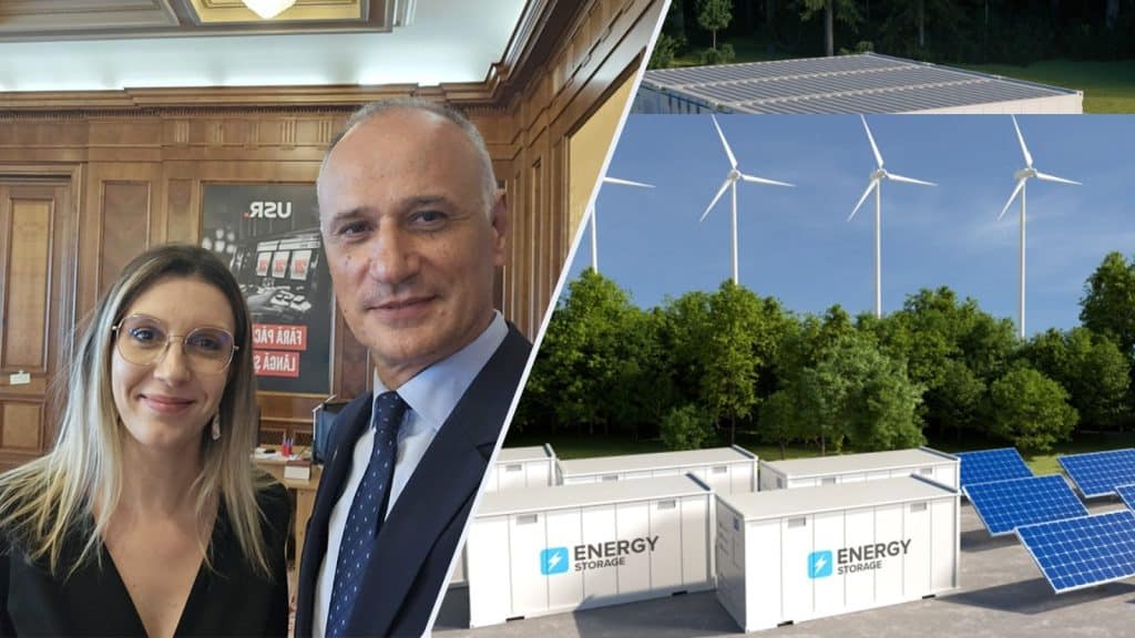 Sistem industrial de stocare a energiei electrice în baterii de mare capacitate pentru stabilizarea rețelei naționale.