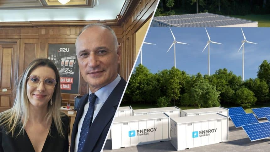 Sistem industrial de stocare a energiei electrice în baterii de mare capacitate pentru stabilizarea rețelei naționale.