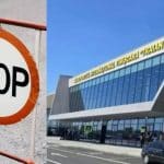 Drumul județean DJ 609D spre Aeroportul Timișoara blocat de lucrări la trecerea la nivel cu calea ferată în Ghiroda.