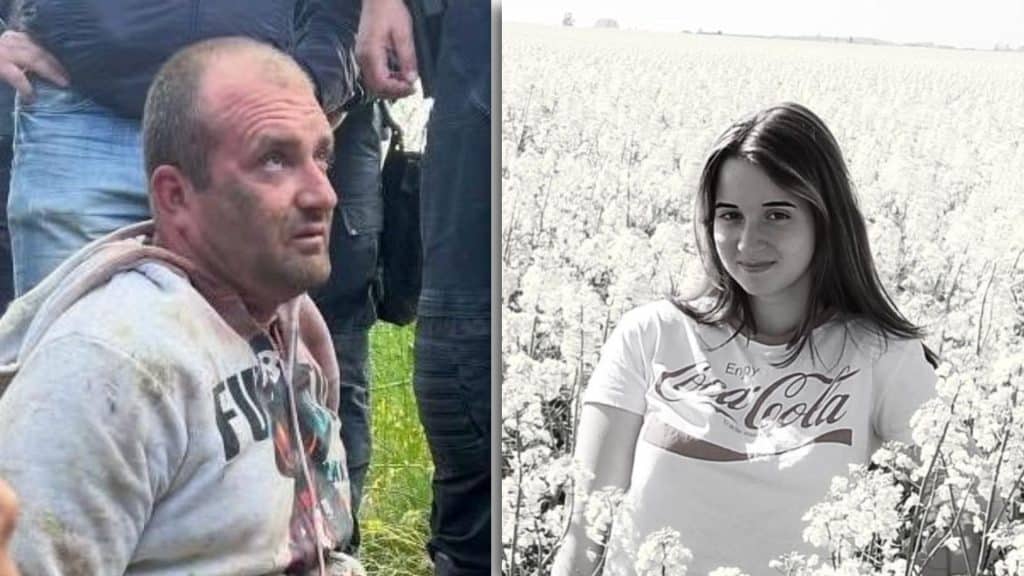 Autospecială a Poliției Române parcată în fața instanței în timpul trimiterii în judecată a unui inculpat pentru omor calificat.