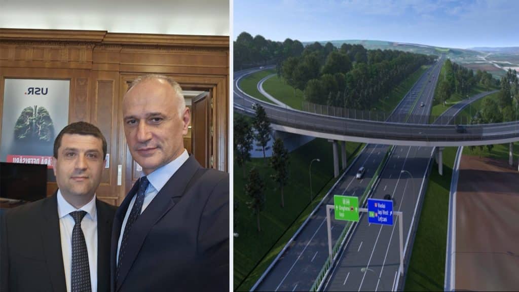 Ministrul Radu Miruță semnând primul contract de infrastructură rutieră din România finanțat prin fonduri europene din programul SAFE.