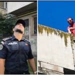 Autospeciale ale Inspectoratului pentru Situații de Urgență Hunedoara mobilizate la o intervenție de salvare de la înălțime.