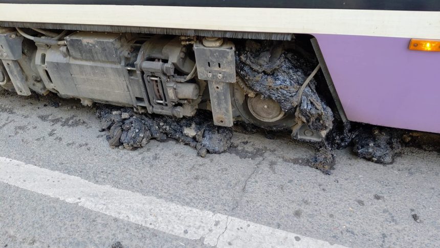Canicula pune la încercare transportul public din Timișoara.