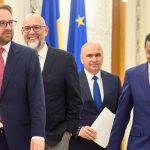 Vicepreședintele liberal Siegfried Mureșan respingând public varianta unui cabinet minoritar PSD condus de Sorin Grindeanu, după consultările de la Palatul Cotroceni.