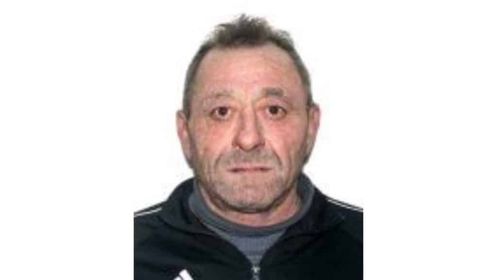 Fotografie de identificare a bărbatului de 63 de ani dispărut de pe raza comunei Hărău din județul Hunedoara.