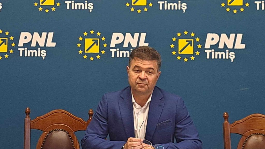 Marilen Pirtea vorbind de la tribuna unei conferințe oficiale în dubla sa calitate de rector și lider politic.