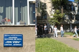 Cadru de la deschiderea unei săli de examen pentru evaluarea competențelor lingvistice în cadrul sesiunii de Bacalaureat.