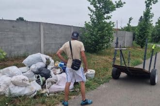 Moloz abandonat lângă cimitirul din Ghiroda, sancționat cu amenzi de 60.000 de lei