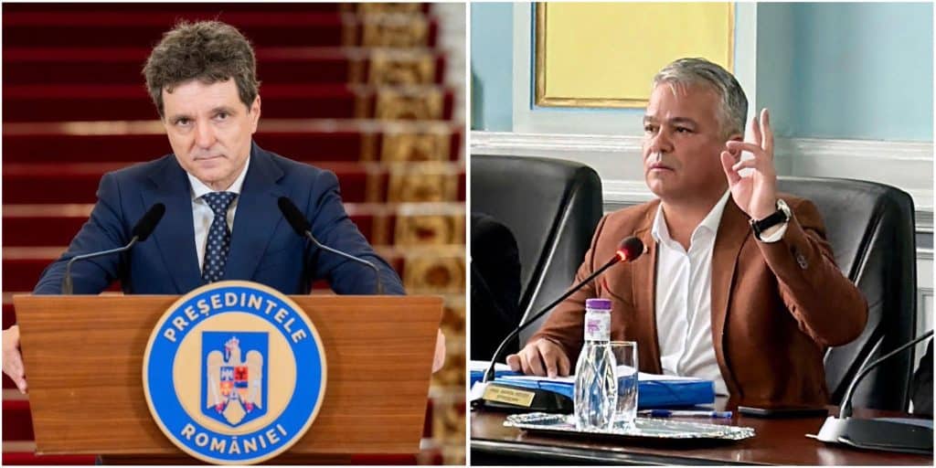 Președintele Nicușor Dan anunțându-l oficial pe liberalul Adrian Veștea ca noul premier desemnat al României, după retragerea lui Eugen Tomac.