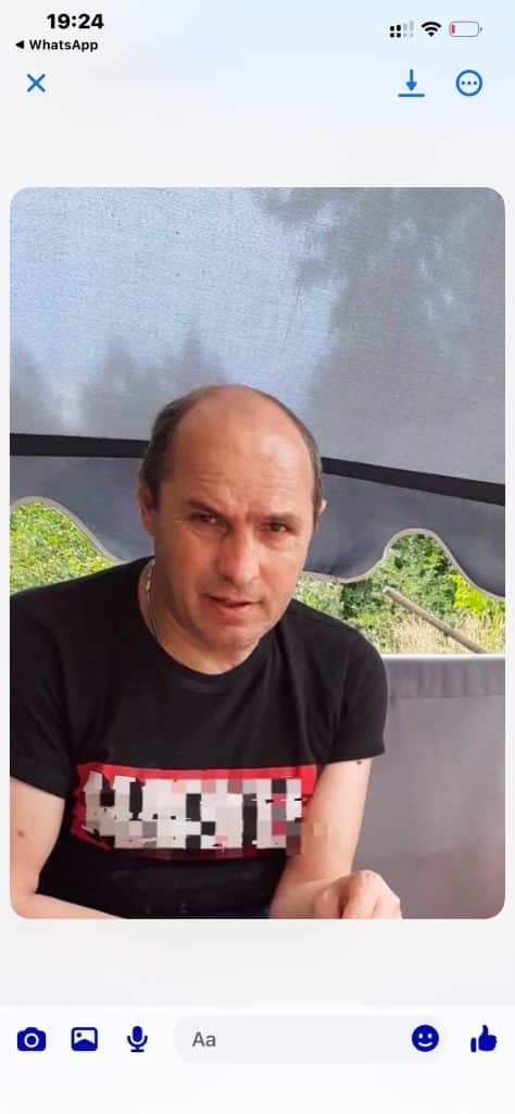 Portretul lui Istvan Laposi, bărbatul de 54 de ani din Petrila, județul Hunedoara, dat dispărut de familie.