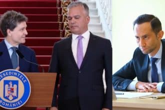 Președintele USR, Dominic Fritz, anunțând oficial refuzul partidului de a susține sau de a intra în Guvernul condus de Adrian Veștea.
