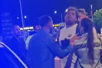 Parcarea principală a Aeroportului Internațional Timișoara, locul unde s-a produs altercația nocturnă între șoferul Uber și grupul de pasageri.