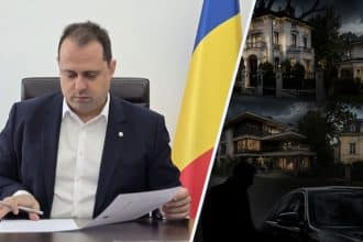 Secretarul General al Guvernului, Dan Reșitnec (USR), prezentând datele din lista imobilelor și vilelor de protocol gestionate de RA-APPS.