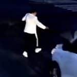 Intersecția dintre Bulevardul Liviu Rebreanu și Calea Șagului din Timișoara, în fața Secției 3 de Poliție, unde a fost filmat incidentul.