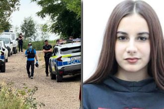 Portretul de identificare al adolescentei Carolina Kasandra Vacean Oprea, în vârstă de 15 ani, dispărută din localitatea Găvojdia, județul Timiș.