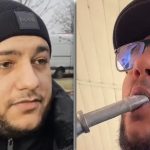 Mascați și polițiști din Timișoara efectuând percheziții la locuința influencerului Alin Borcan într-un dosar de uzurpare de calități oficiale.