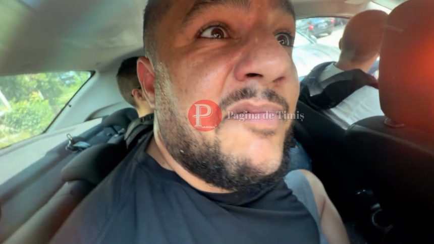 Mascați și polițiști din Timișoara efectuând percheziții la locuința influencerului Alin Borcan într-un dosar de uzurpare de calități oficiale.