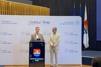 Fațada actuală a clinicii Casa Austria din cadrul Spitalului Clinic Județean de Urgență Timișoara, propusă pentru o modernizare completă.