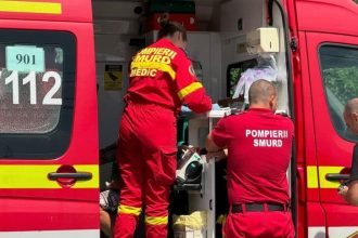 Mașinile implicate în accidentul de pe Calea Stan Vidrighin, în urma căruia o femeie a fost lovită pe trecerea de pietoni