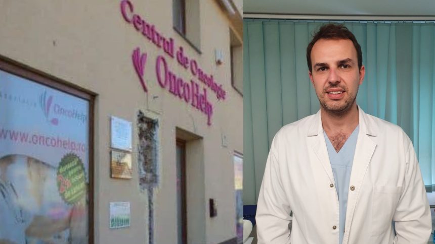 Medic specialist în gastroenterologie analizând fișe medicale în cadrul Centrului de Oncologie OncoHelp din Timișoara.