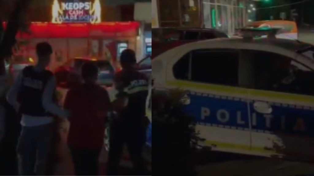 Obiecte folosite la jaf, inclusiv o cagulă și un spray iritant-lacrimogen, prezentate ca probe de către polițiști în urma unei rețineri.