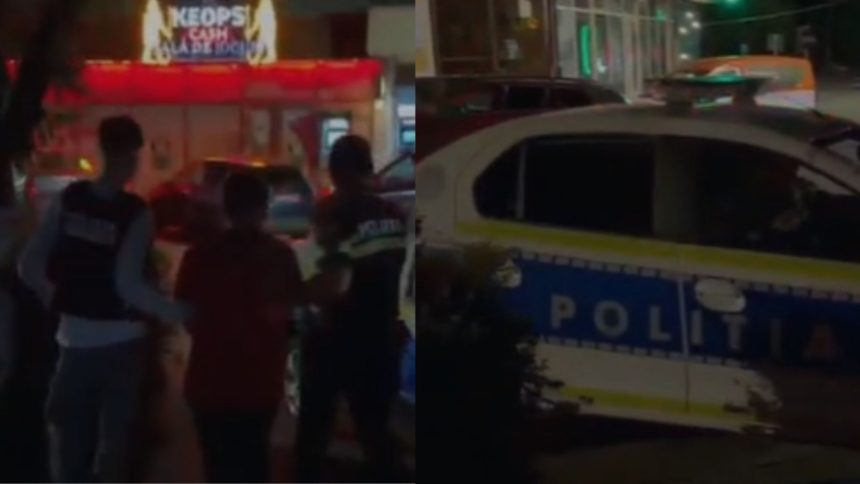 Obiecte folosite la jaf, inclusiv o cagulă și un spray iritant-lacrimogen, prezentate ca probe de către polițiști în urma unei rețineri.