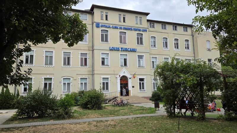 Cladirea Spitalului de Copii Louis Turcanu din Timisoara care va intra intr-un proces de reabilitare termica si modernizare.