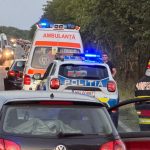 Accident între un microbuz și o autoutilitară în Jamu Mare, județul Timiș