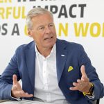 Hartmut Jenner, CEO Kärcher Group, vorbind despre extinderea companiei germane în Timișoara.