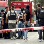 Polițiști la locul conflictului pentru un teren în județul Hunedoara