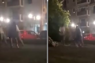 Polițiști la locul incidentului în care patru copii au fost agresați în Giroc