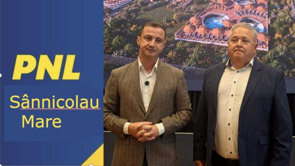Machetă 3D a viitorului complex Aquapark cu apă geotermală din Sânnicolau Mare, județul Timiș.