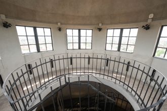 Turnul de Apă din cartierul Iosefin, Timișoara, complet restaurat și pregătit pentru deschiderea oficială ca centru cultural.