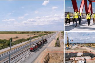 Modernizarea magistralei feroviare Caransebeș - Timișoara - Arad: Un lot se apropie de finalizare, în timp ce pe alte tronsoane lucrările înaintează cu dificultate.