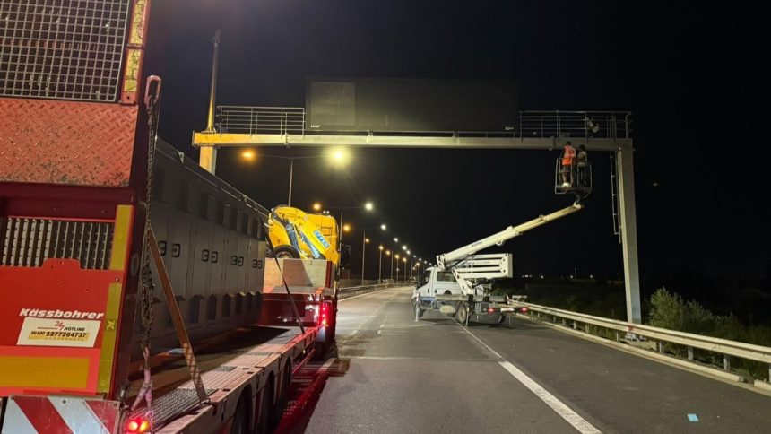 Traficul va fi închis temporar în județul Hunedoara pentru montarea sistemelor inteligente de informare.