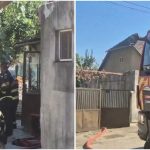 Pompierii intervin la un incendiu izbucnit într-o casă de pe strada Talăngii din Timișoara, după ce o canapea a luat foc