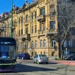 Santier de modernizare a liniei de tramvai pe Bulevardul 3 August din Timisoara