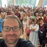 Primarul Timișoarei, Dominic Fritz, alături de susținători și membri USR