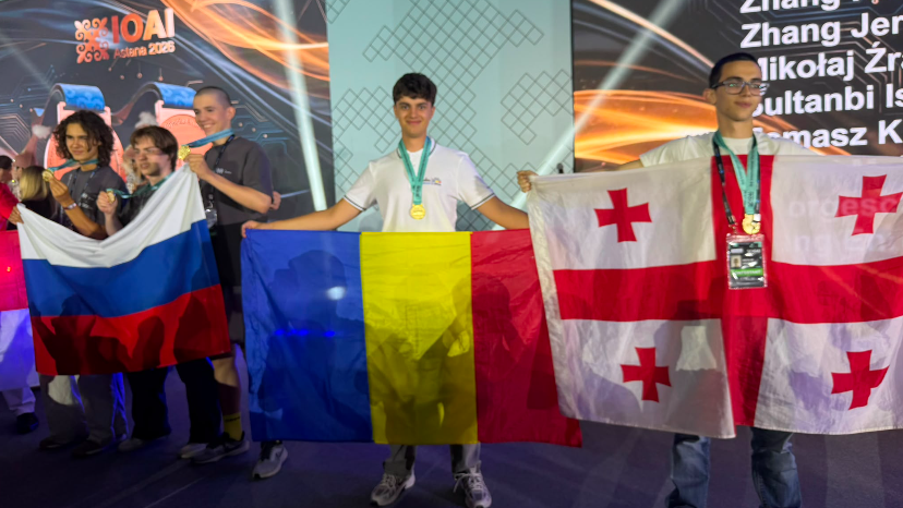 David Georgescu, elev la Colegiul Național C.D. Loga din Timișoara, medaliat cu aur la Olimpiada Internațională de Inteligență Artificială de la Astana