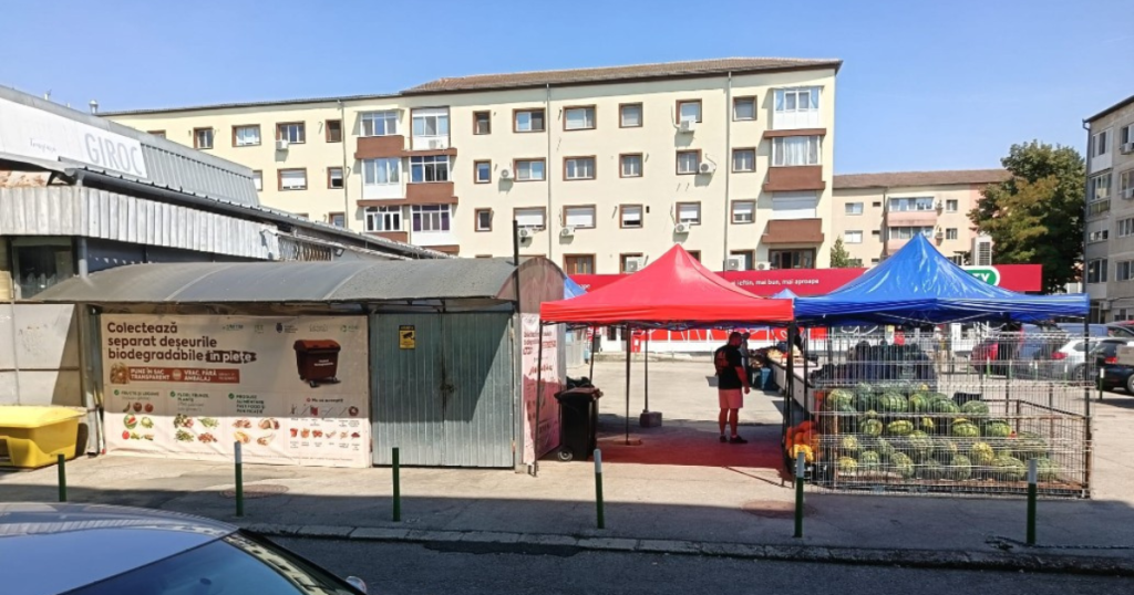 Colectarea separată a deșeurilor biodegradabile în piețele din Timișoara