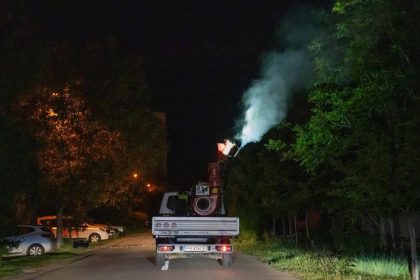 Primăria desfășoară o nouă etapă de dezinsecție terestră pe timpul nopții în luna august.