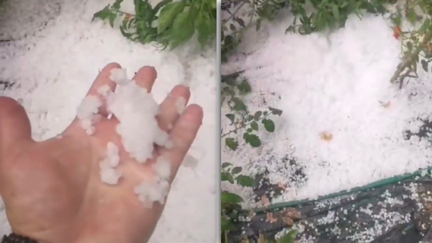 Vreme extremă în vestul țării: După temperaturi de 41 de grade, furtunile violente și grindina au făcut prăpăd la Oravița și în județul Timiș.