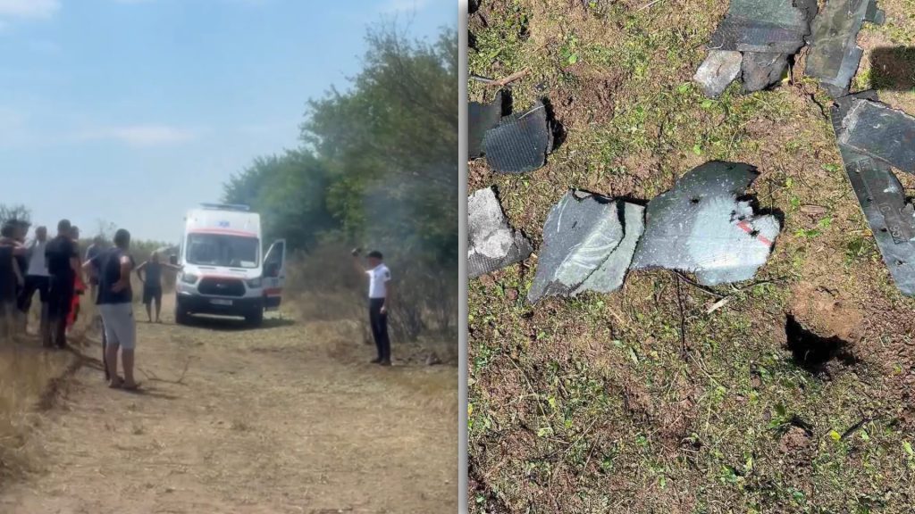 Dronă militară prăbușită la Crocmaz, în Republica Moldova, aproape de granița cu Ucraina